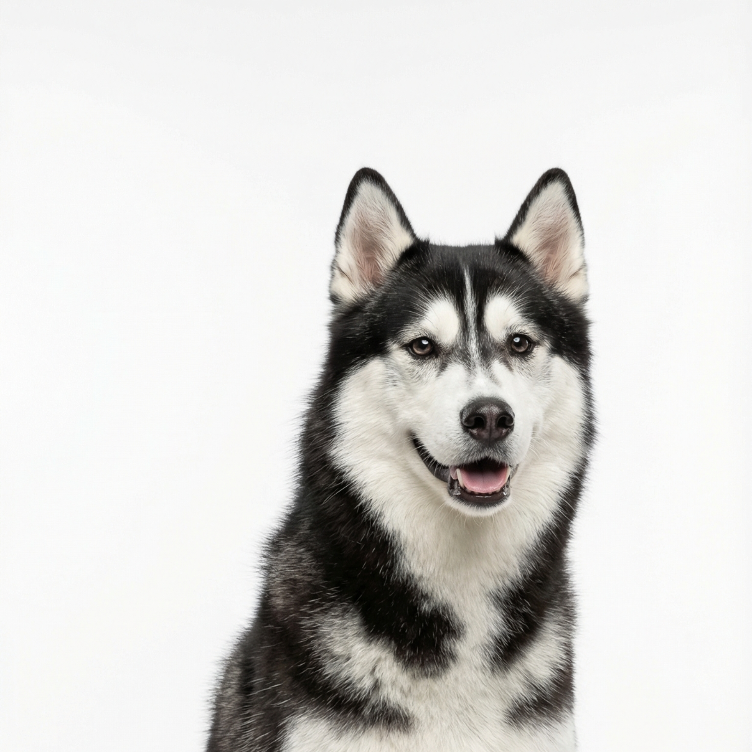 Сибирский хаски. Мытье, сушка, гигиенические процедуры.